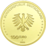 Deutschland-100Euro-Gold-Freiheit-VS-Wertseite-Münzzeichen-F
