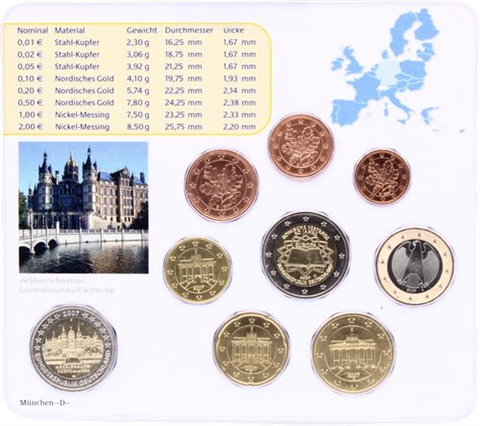 Deutschland-5,88 Euro-2007-Stgl-Kurs-MzzD-RS