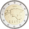 Estland-2Euro-2022-Landkarte-RS