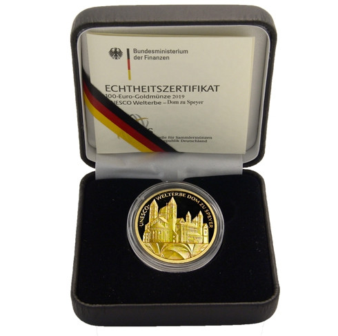Goldmünzen Deutschland 100 Euro 2019 Dom zu Speyer