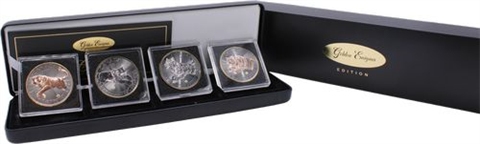 Kanada-4x5 Dollar-2016-2019-AGstgl-Enigma-Etui