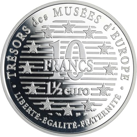 Frankreich-1,5 Euro 10 Francs-1997-AGpp-La Petite Danseuse-RS