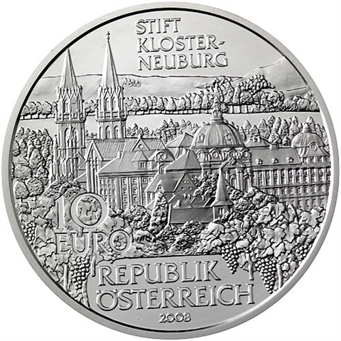 Österreich-10-Euro-2008-Klosterneuburg-Folder