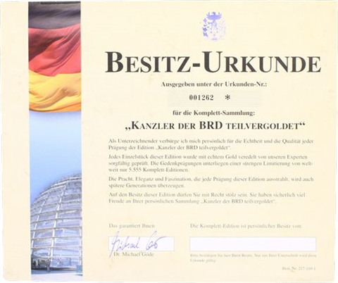 Deutschland-9xMed-2009-PPAucu-Kanzler BRD