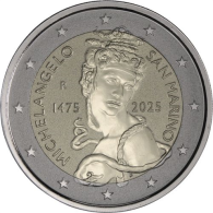 San Marino-2 Euro-2025-RP-Michelangelo-RS