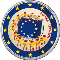 Spanien-2-Euro-2015-Farbe-Europaflagge-I