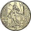 Frankreich-20-Cent-2010-Kursmünze-I