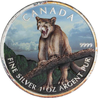 Kanada-5 Dollar-2012AGstgl-Puma-Farbe-RS