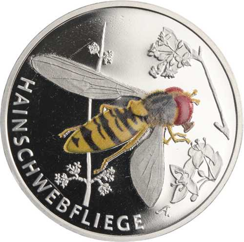 Deutschland-5Euro-2024-PP-Hainschwebfliege-RS