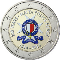 Malta 2 Euro 2014 bfr. 200 Jahre Polizei in Farbe
