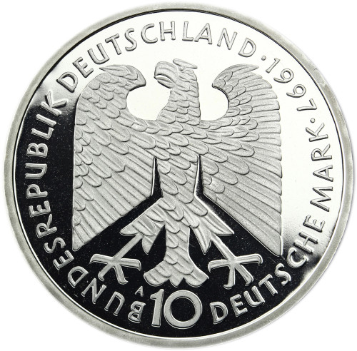 Deutschland 10 Deutsche Mark Heine 1997 Polierte Platte