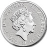 5 Pfund  2 Unzen Silber Münzen Queens Beasts White Lion of Mortimer 2020 Großbritannien
