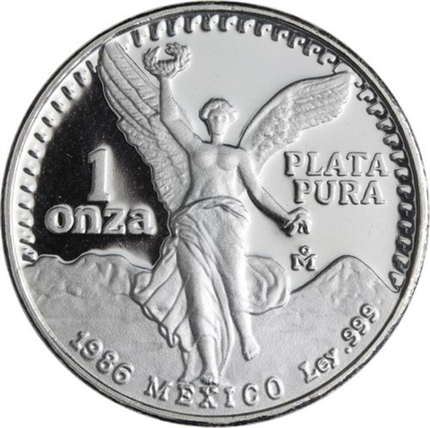 Mexiko-1 Onza-1986-AGpp-Libertad Siegesgöttin-RS
