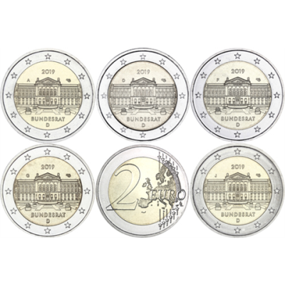 Deutschland-2-Euro-2019-Bundesrat-ADFGJ