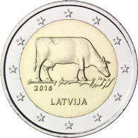 2 Euro Sondermünze Lettland 2016 Kuh Milchwirtschaft