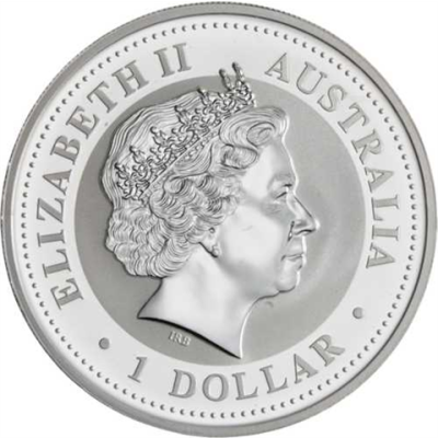 Australien-1 Dollar-2008-AGstgl-Kookaburra-Goldveredelung-VS