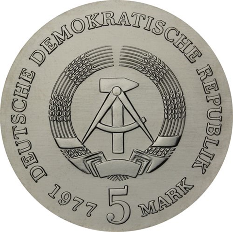 DDR-5Mark-1977-Stgl-FriedrichLudwig Jahn-RS