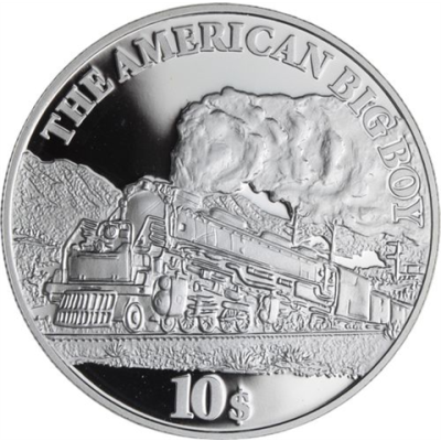 Cook Islands-10 Dollar-2008-AGpp-Big Boy Lokomotive-RS