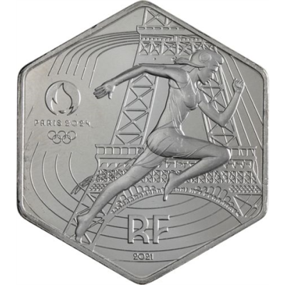 Frankreich-10 Euro-2021-AGstgl-Olympiade Paris2024-RS