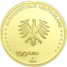 Deutschland-100Euro-Gold-Freiheit-VS-Wertseite-Münzzeichen-A
