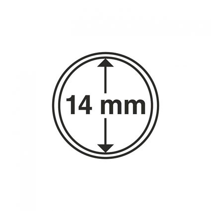 314071 - 10 Münzenkapseln   Innendurchmesser 14 mm 
