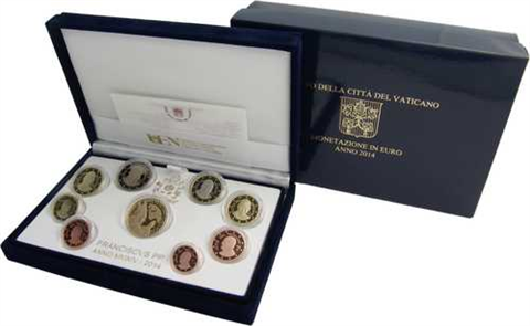 Vatikan 50 euro 2014 PP-Satz Franciscus 1 4