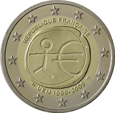 Frankreich-2-Euro-2009-stgl-CoinCard-WWU-RS0