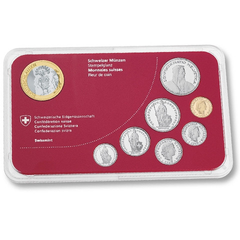 Schweiz Kursmünzensatz  2013 stgl. Silvesterchlausen