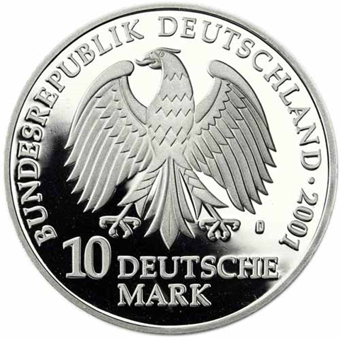 Deutschland-10-DM-Silber-2001-PP-Katharinenkloster-Meeresmuseum-Stralsund-I