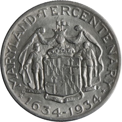 USA-HalfDollar-50centsilber-1934vz-Maryland-RS