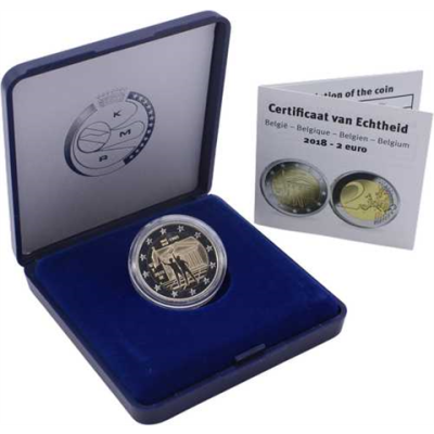 Belgien-2 Euro-2018-PP-Studentenrevolte-Etui