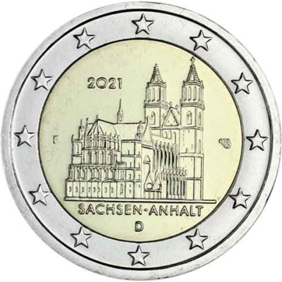 Deutschland-2-Euro-2021-Sachsen-Anhalt-Magdeburger-Dom-F-stgl-I