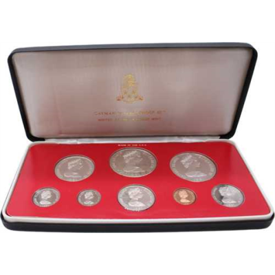 Cayman Islands-8,91 Dollar-1981-PP-KMS-Etui