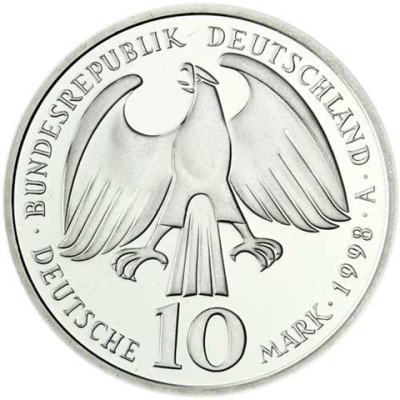 Deutschland 10 DM Silber 1998 Stgl. s Westfälischen Frieden II (1)