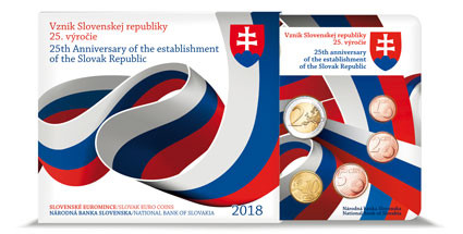 Slowakei KMS 5,88 Euro 2018 25 Jahre Republik