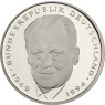 BRD 2 Mark 1998 Muenzen mit Willy Brandt 