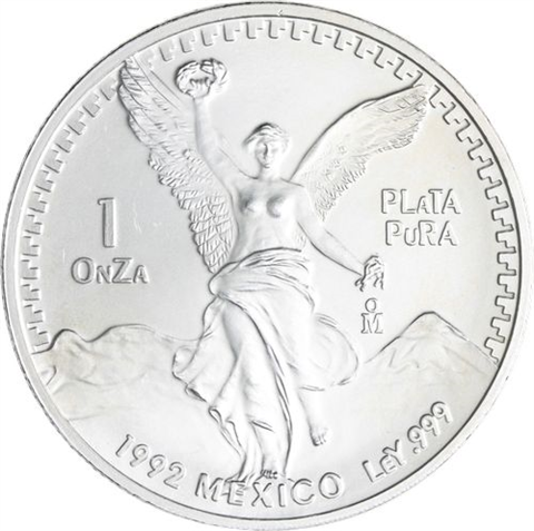 Mexiko-35x1Onza-1990-2024-AGstgl-Siegesgöttin-Kassette