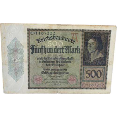 RO.70-500Mark-27.3.1922-gebraucht-RS