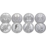 Die Ersten Vier 5 DM Silbermünzen der BRD 