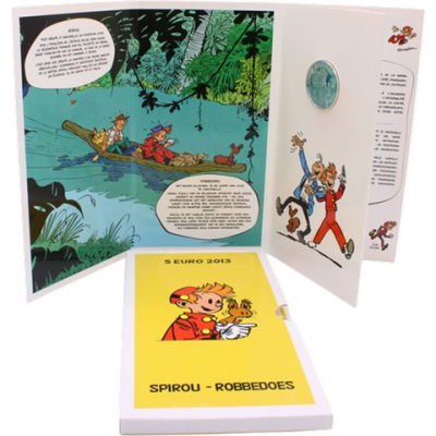 Belgien-5 Euro-2013-AGstgl-Spirou-Robbedoes-Folder I