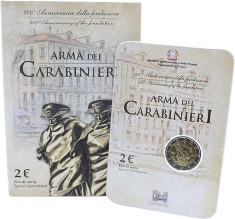 Italien-2Euro-2014-stgl-Carabinieri-Coincard-I