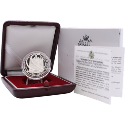San Marino-5Euro-2006-AGpp-Mantegna-Etui