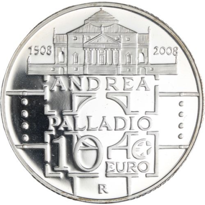 Italien-10 Euro-2008-AGpp-Andrea Palladio-VS