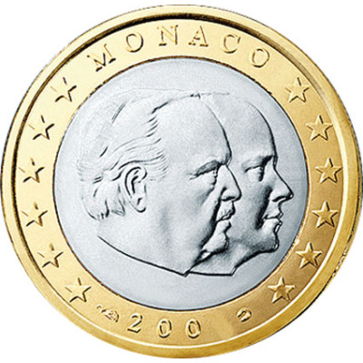 1 Euro Muenze 2004 PP Monaco