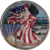 USA-1 Dollar-2004-AGstgl-Farbe-SilverEagle-RS
