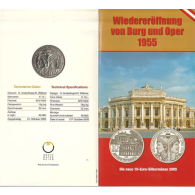 Österreich-10-Euro-2005-HGH-Wiedereröffnung-Burg-Oper-Folder