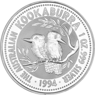 Australien-1-Unze-Silber-1994---1-Dollar-Kookaburra-RS