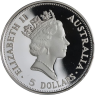 Australien-5 Dollar-1991-AGpp-Kookaburra-VS