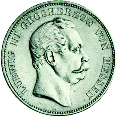 J.67 5 Mark Ludwig III Hessen 1875-1876