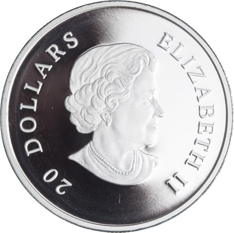 Kanada-20 Dollar-2010-AGpp-Blue Crystal Snowflake-Etui